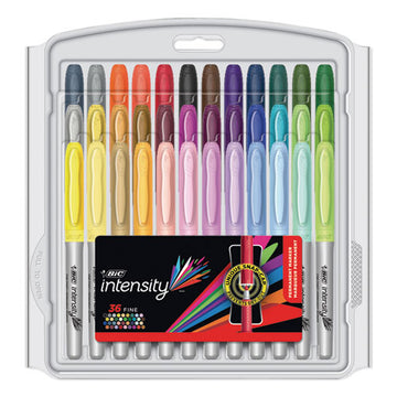 BIC® Intensity Fine Tip Permanent Marker Value Pack, Fine Bullet Tip, Assorted Colors, 36-set freeshipping - TVN Wholesale